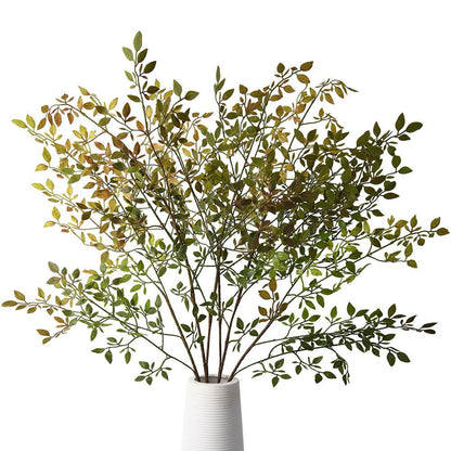 2 Stems Of Artificial Nandina Faux Greenery Plant - 42‘’ - HyeFlora