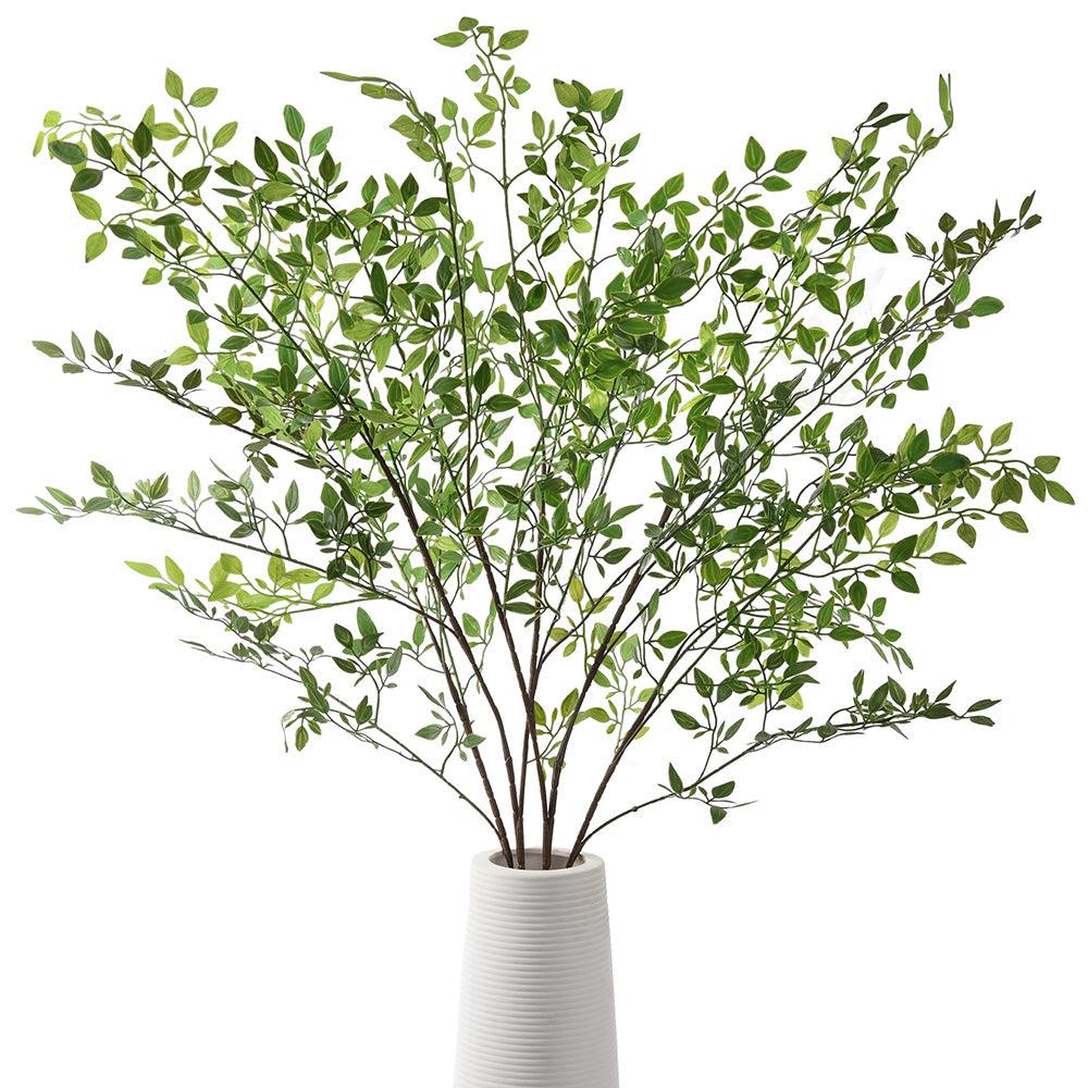 2 Stems Of Artificial Nandina Faux Greenery Plant - 42‘’ - HyeFlora