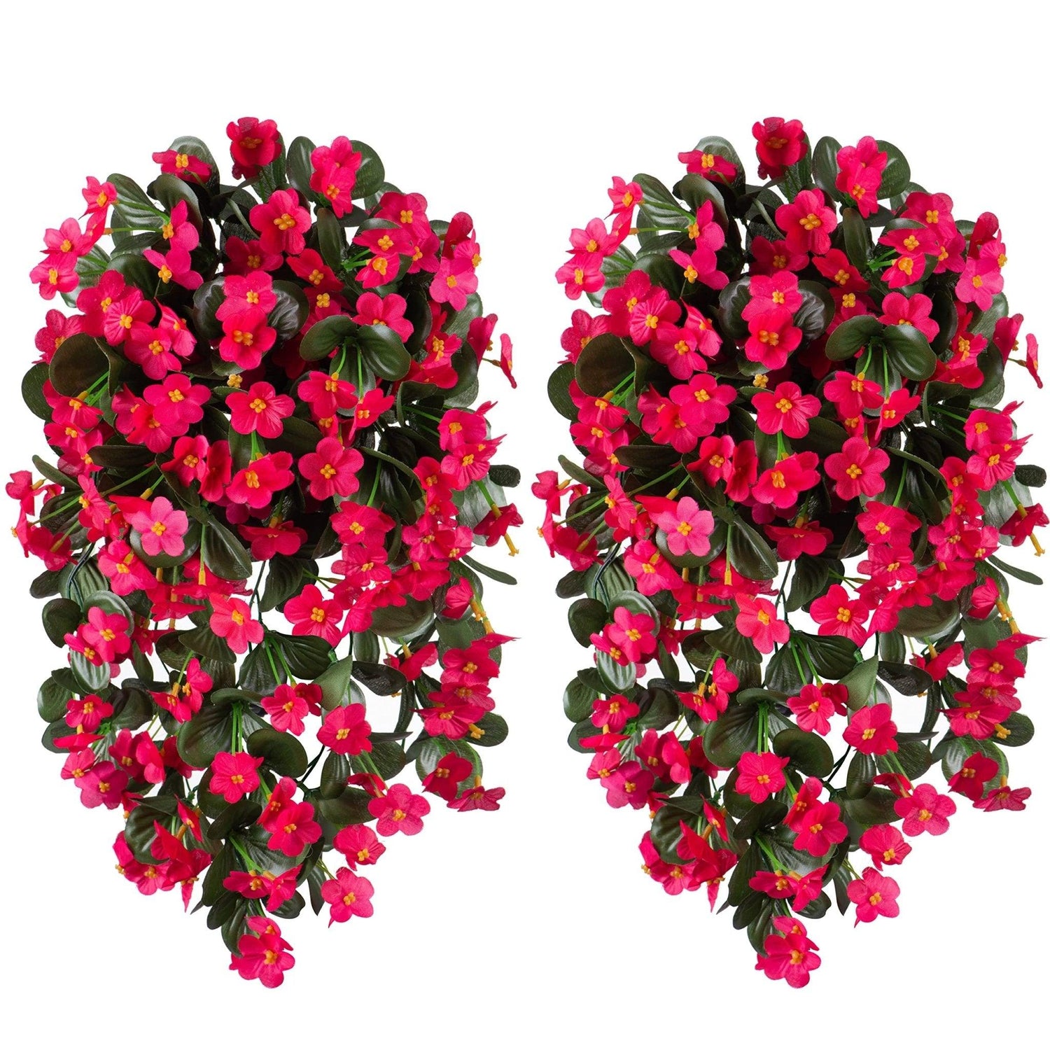 19&quot; Faux Silk Orchid Vines 2PCS - Hot Pink - HyeFlora