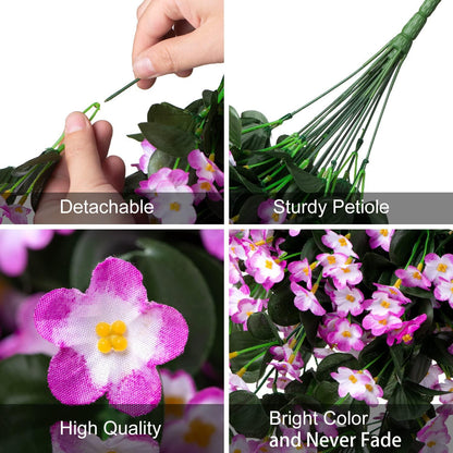 19&quot; Faux Silk Orchid Vines 2PCS - Violet - HyeFlora