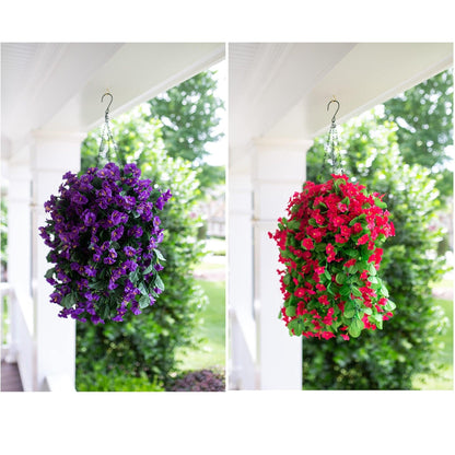 19&quot; Faux Silk Orchid Vines 2PCS - Violet - HyeFlora