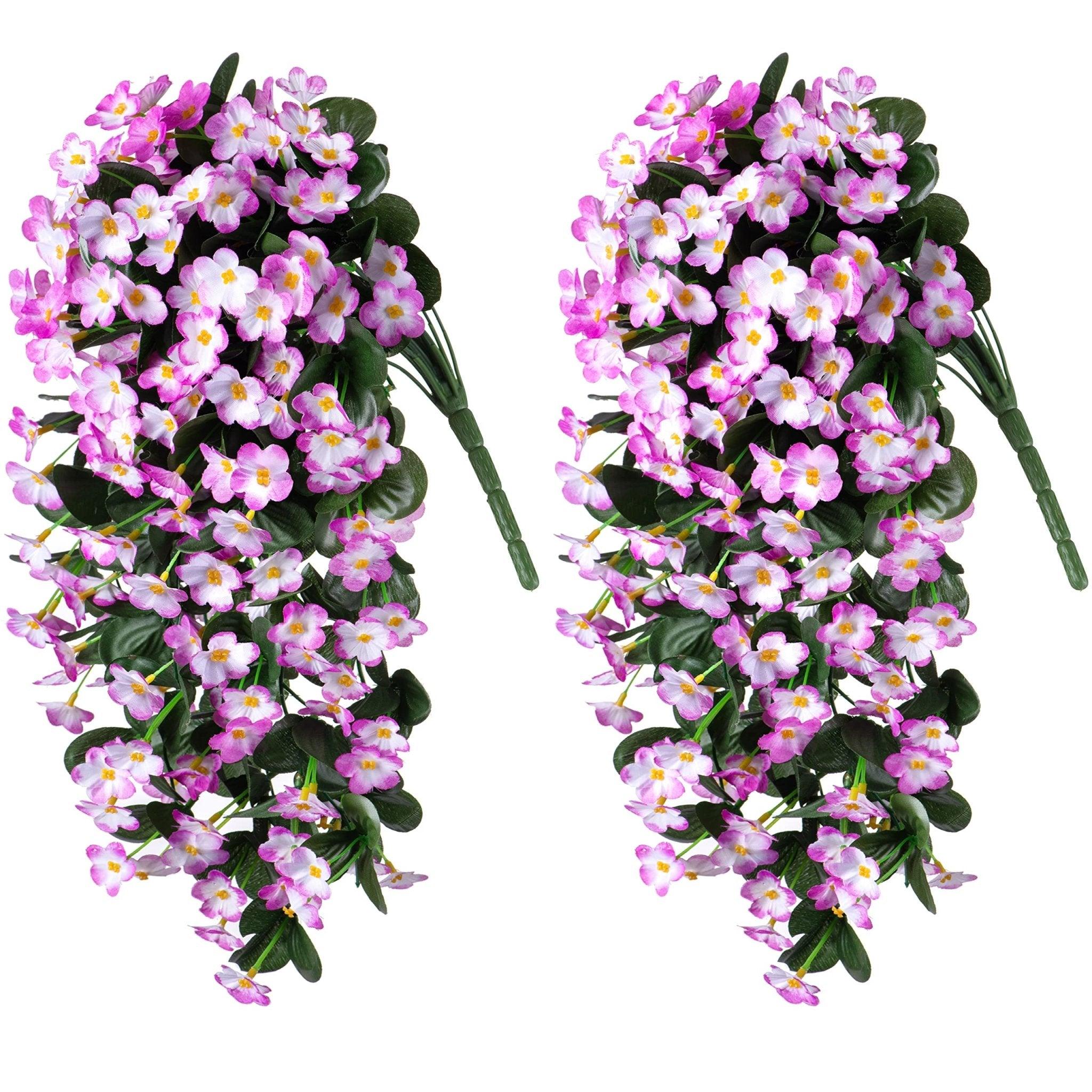 19&quot; Faux Silk Orchid Vines 2PCS - Violet - HyeFlora