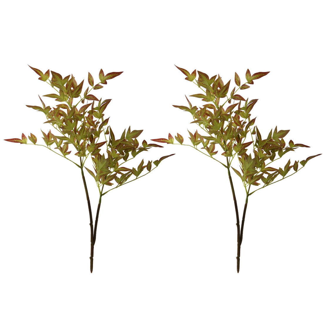 Artificial Faux Italian Ruscus Greenery Stems Branches 2PCS Fall - 27&quot; - HyeFlora